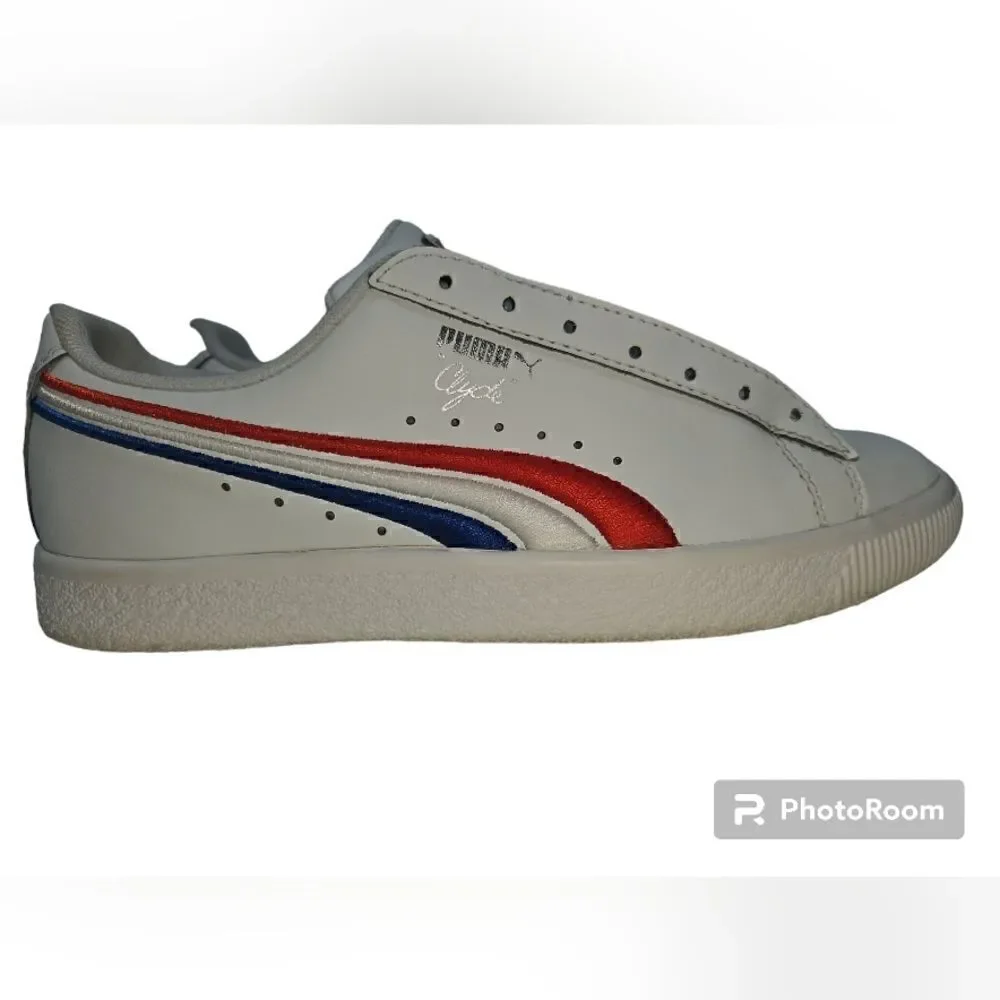 Puma Clyde 4th Of July GS Junior Big Kids Girl Shoes 365743-01 Size 7C